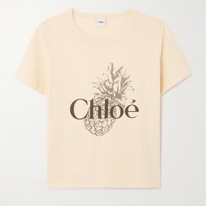✨ CHLOE pineapple print logo tshirt